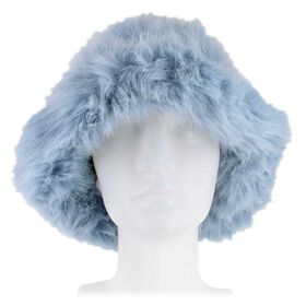  Women's Couture Gems Faux-Fur Bucket Hat Front View