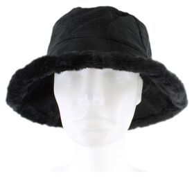 Winter Headwear Couture Gems Corduroy Bucket Hat Front View