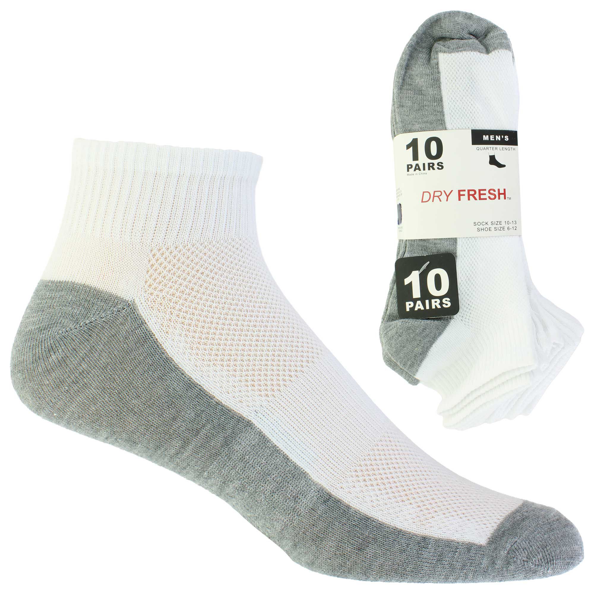 Men's Dry Fresh Quarter 10 for $10 Side View With Package