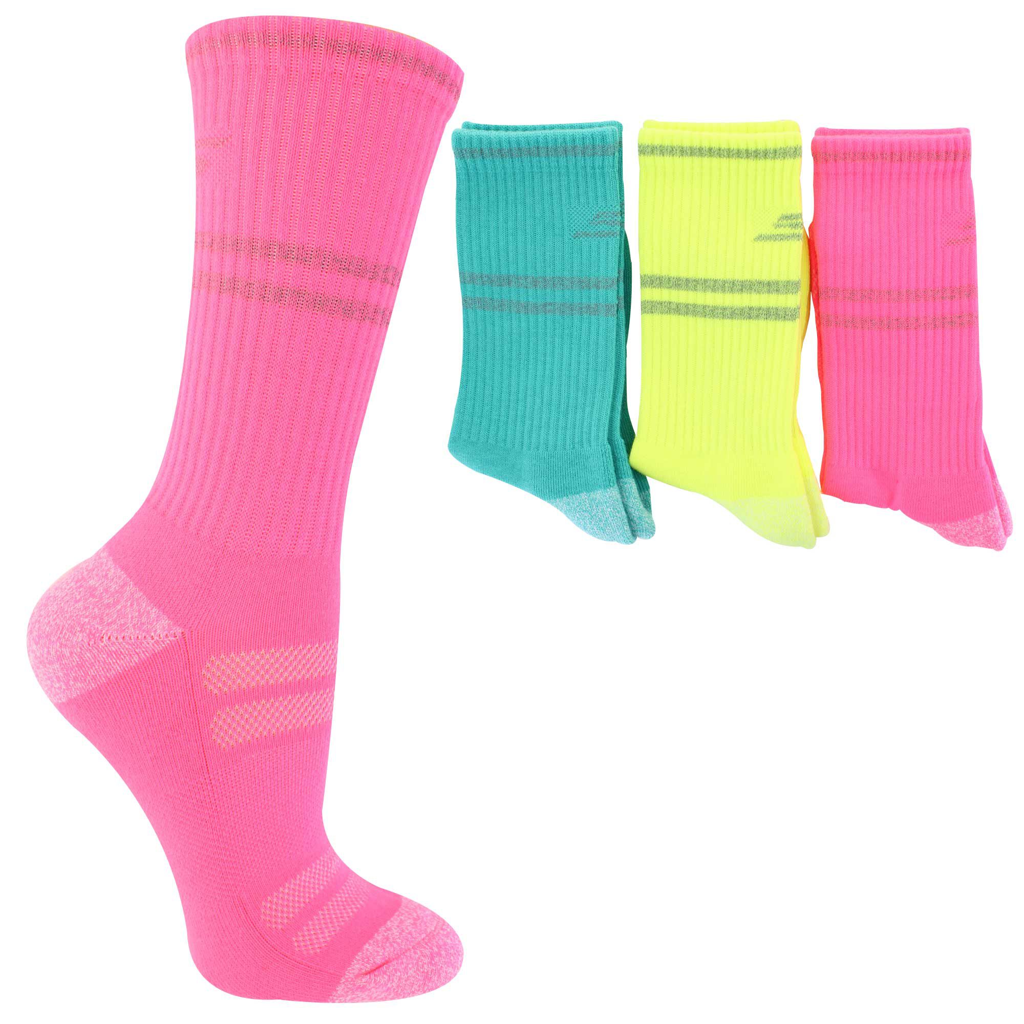 Women's Skechers Low Crew 3-Pair Pack Side View With Package