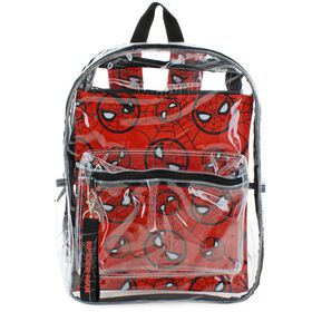  Spider-ManClear Backpack With Laptop Case Front View