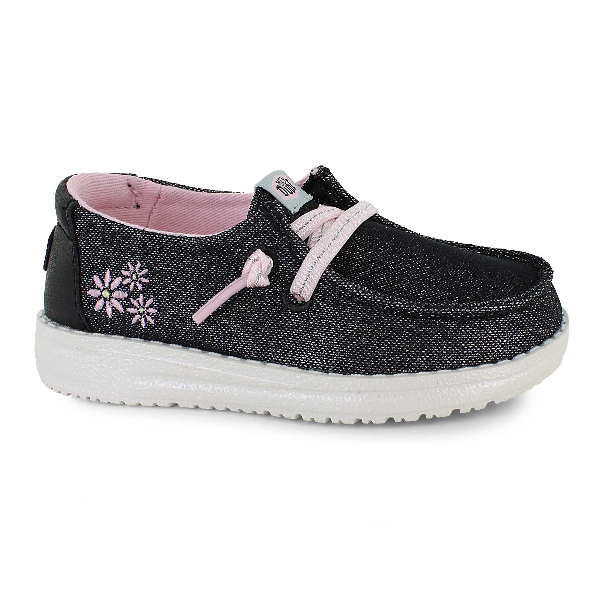 HEYDUDE Wendy Toddler Shimmer Flower Right Side View