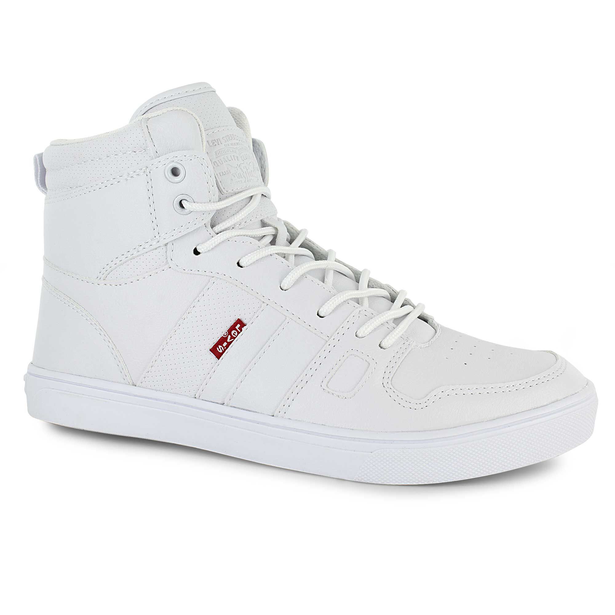 white levi high tops