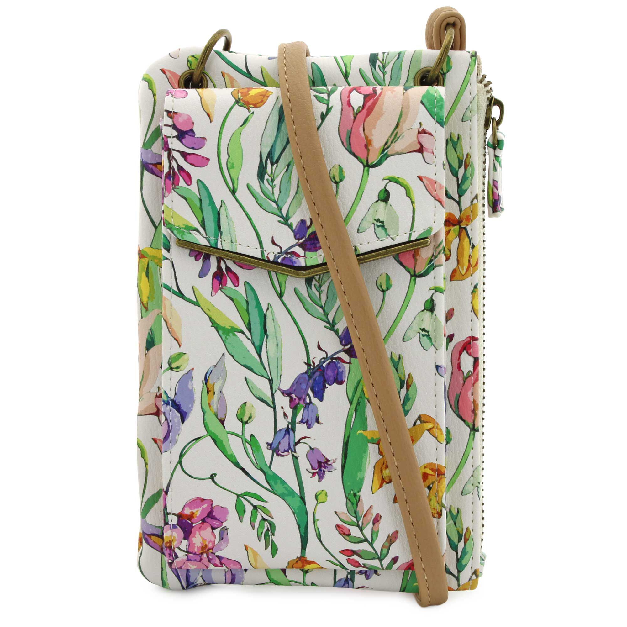 Marbella Ciana Floral Crossbody With Phone Pocket Front View
