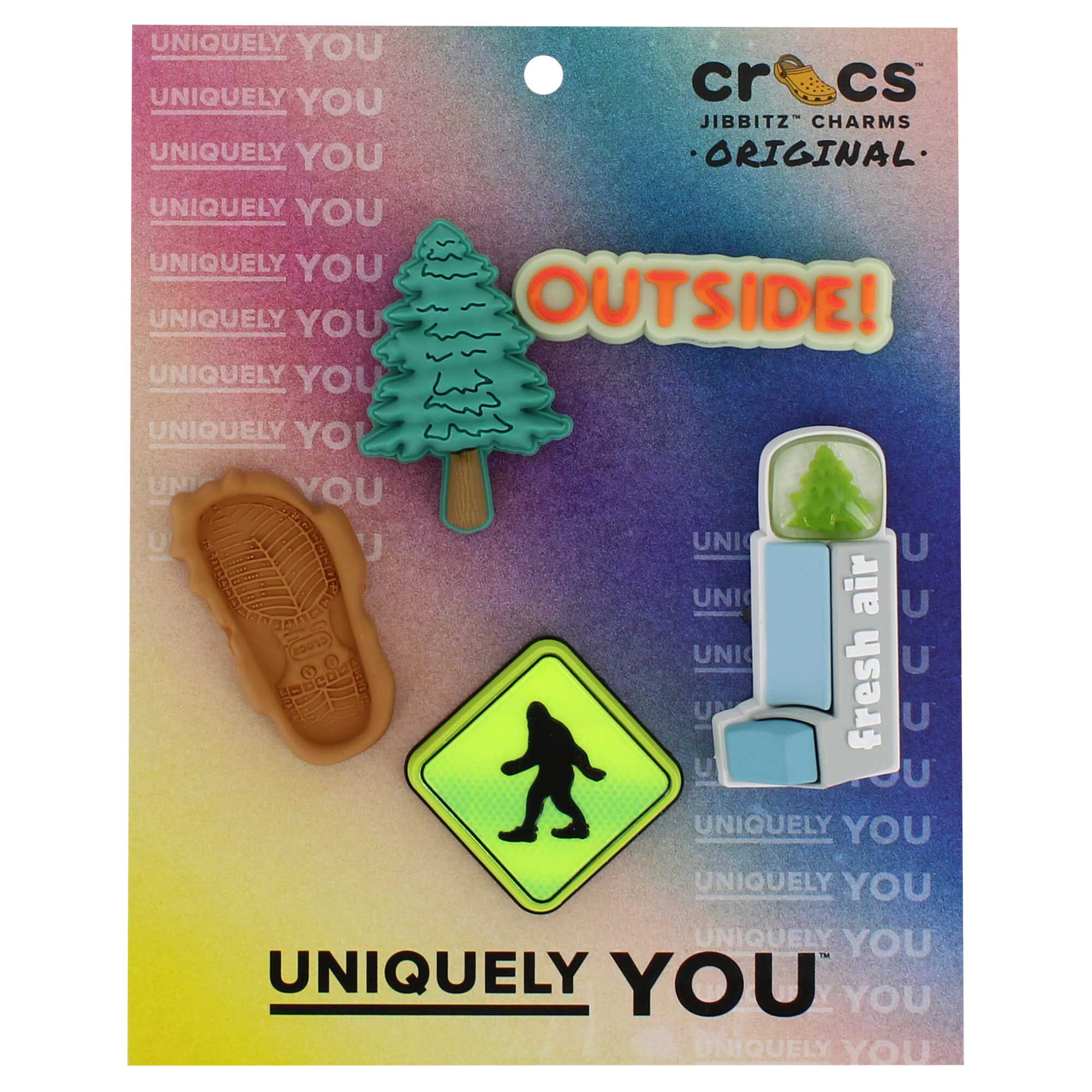Crocs Jibbitz Sasquatch Adventure 5-Pack Front Package View