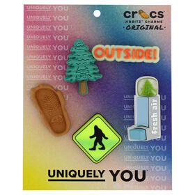 Crocs Jibbitz Crocs Jibbitz Sasquatch Adventure 5-Pack Front Package View