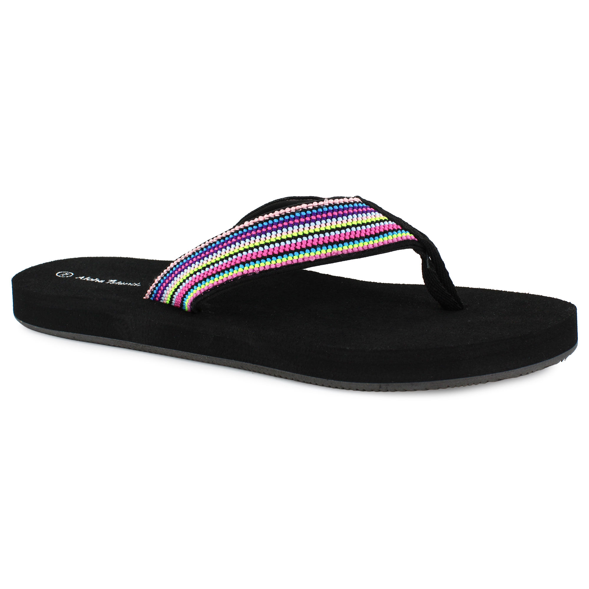 Aloha Island Venice Multi-Colored Thong Sandal Right Side View