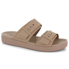 Slides Crocs Brooklyn Buckle Low Low Front View
