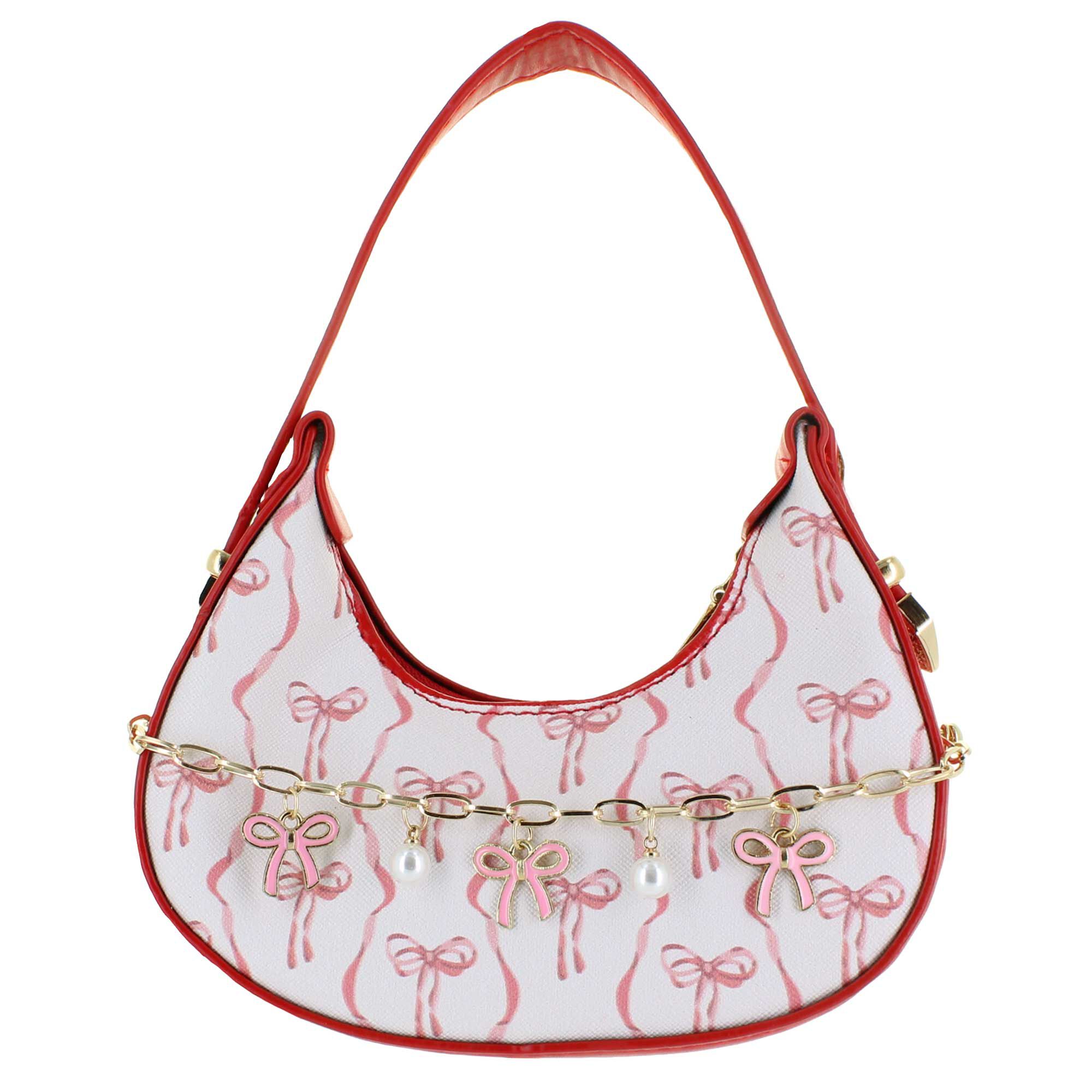 a little obsessed Red Bow Mini Bag & Bag Charm Front View