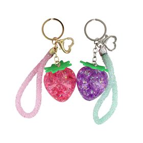 Pink Shoes & Accessories Strawberry Liquid Shaker Keychains 2-Pack Front Package View