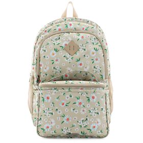 Traditional Madden Girl Daisy-Print Backpack And Lunchbox Front View