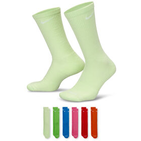 Socks Women's Nike Everyday Cushioned Crew 6-Pair Pack Side View With Package