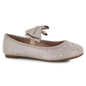 Dress Shoes Silver Slipper Ivy Right Side View