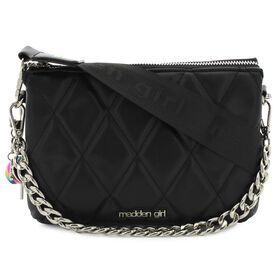 Crossbody Madden Girl Quilted Crossbody Front View
