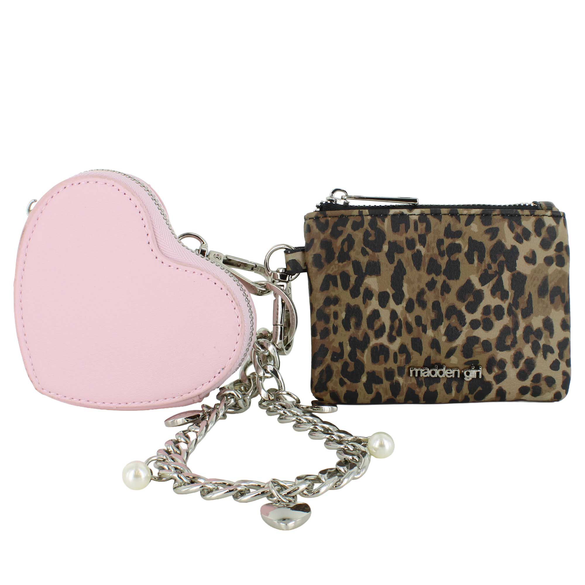 Madden Girl Leopard-Print Wristlet Front View