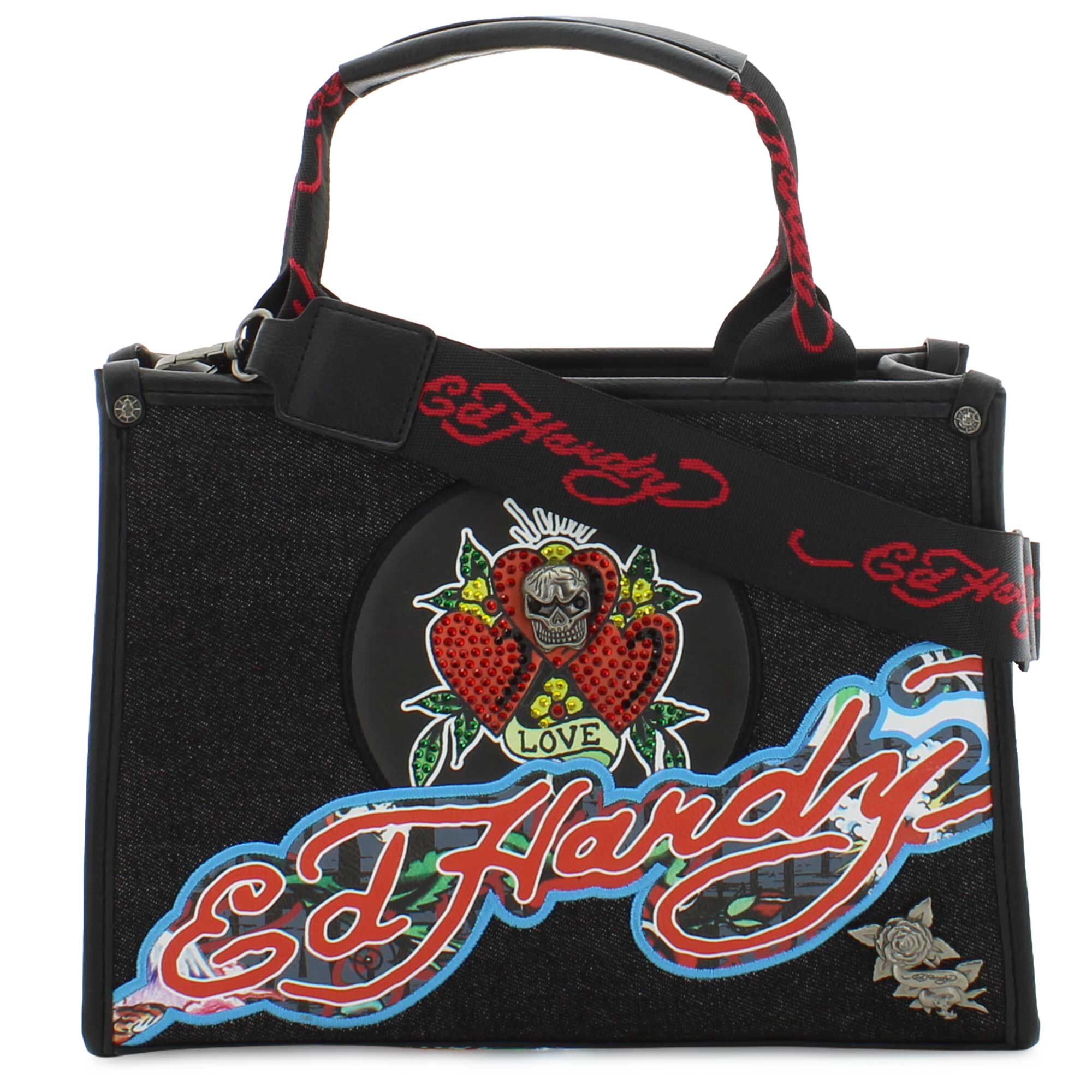 Ed Hardy Signature Tote Front View