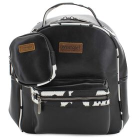  Wrangler Cow-Print Backpack Front View