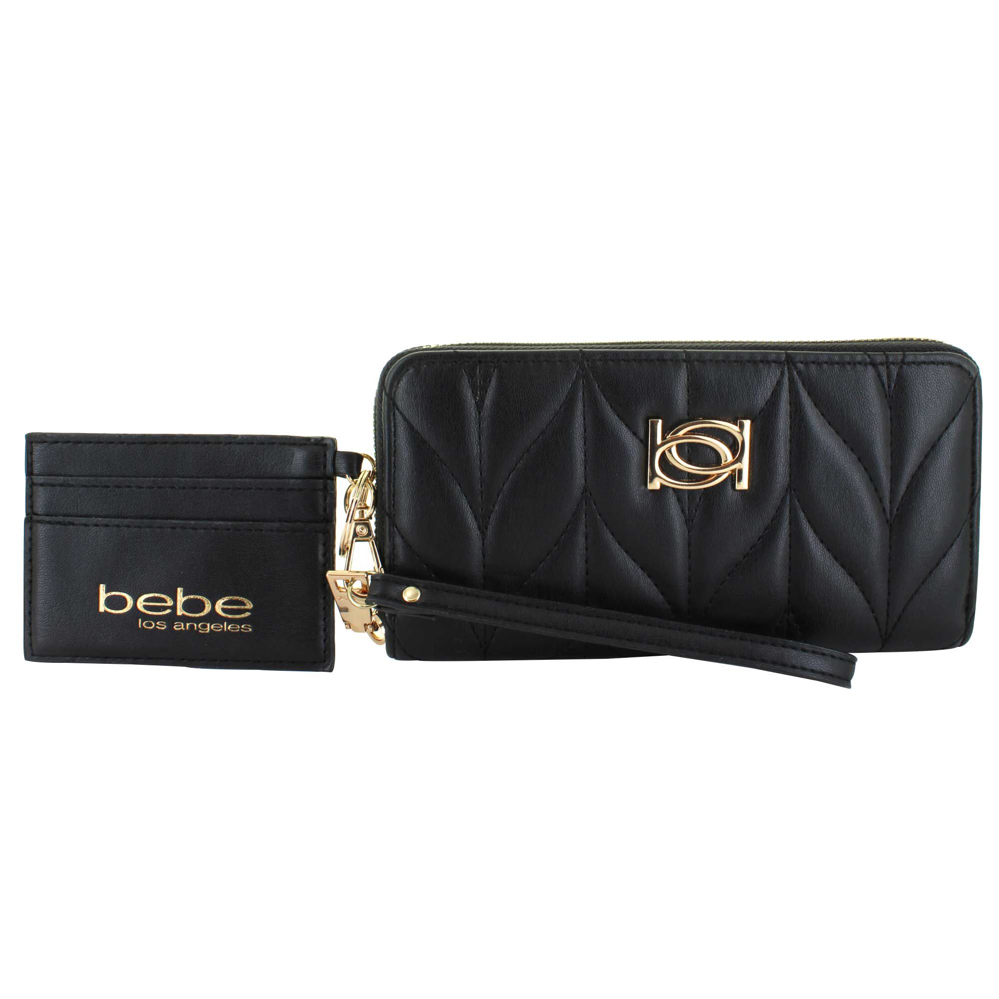 bebe Josia Wallet/Wristlet With Clip-On Organizer Front View