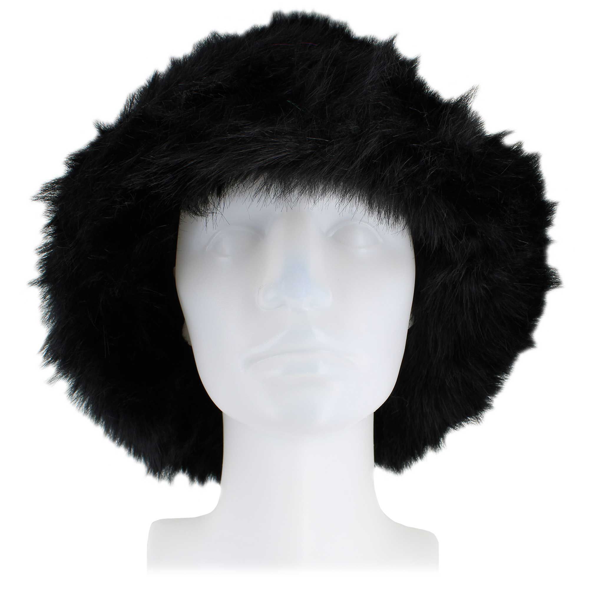 Women's Couture Gems Faux-Fur Bucket Hat Front View