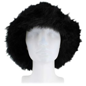 Winter Headwear Women's Couture Gems Faux-Fur Bucket Hat Front View