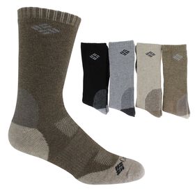 Socks Men's Columbia Wool Crew 4-Pair Pack Side View With Package