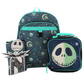 Character Nightmare Before Christmas 3-Piece Backpack Set Front View