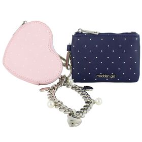  Madden Girl Polka-Dot Wristlet Front View