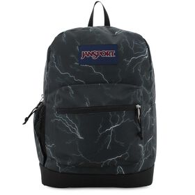  JanSport Cross Town Plus Electric Bolts Backpack Front View
