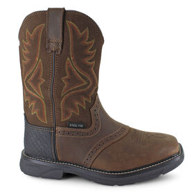 Work Shoes & Boots Buffalino Conroe Wellington Steel-Toe Right Side View