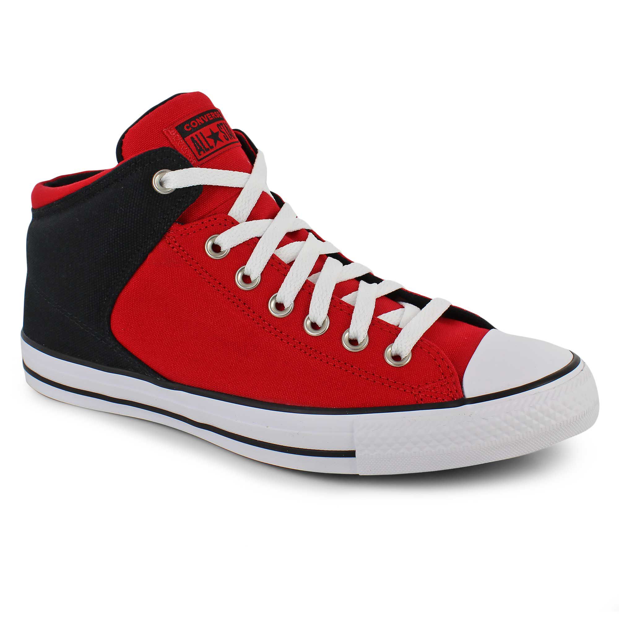 black and red chucks