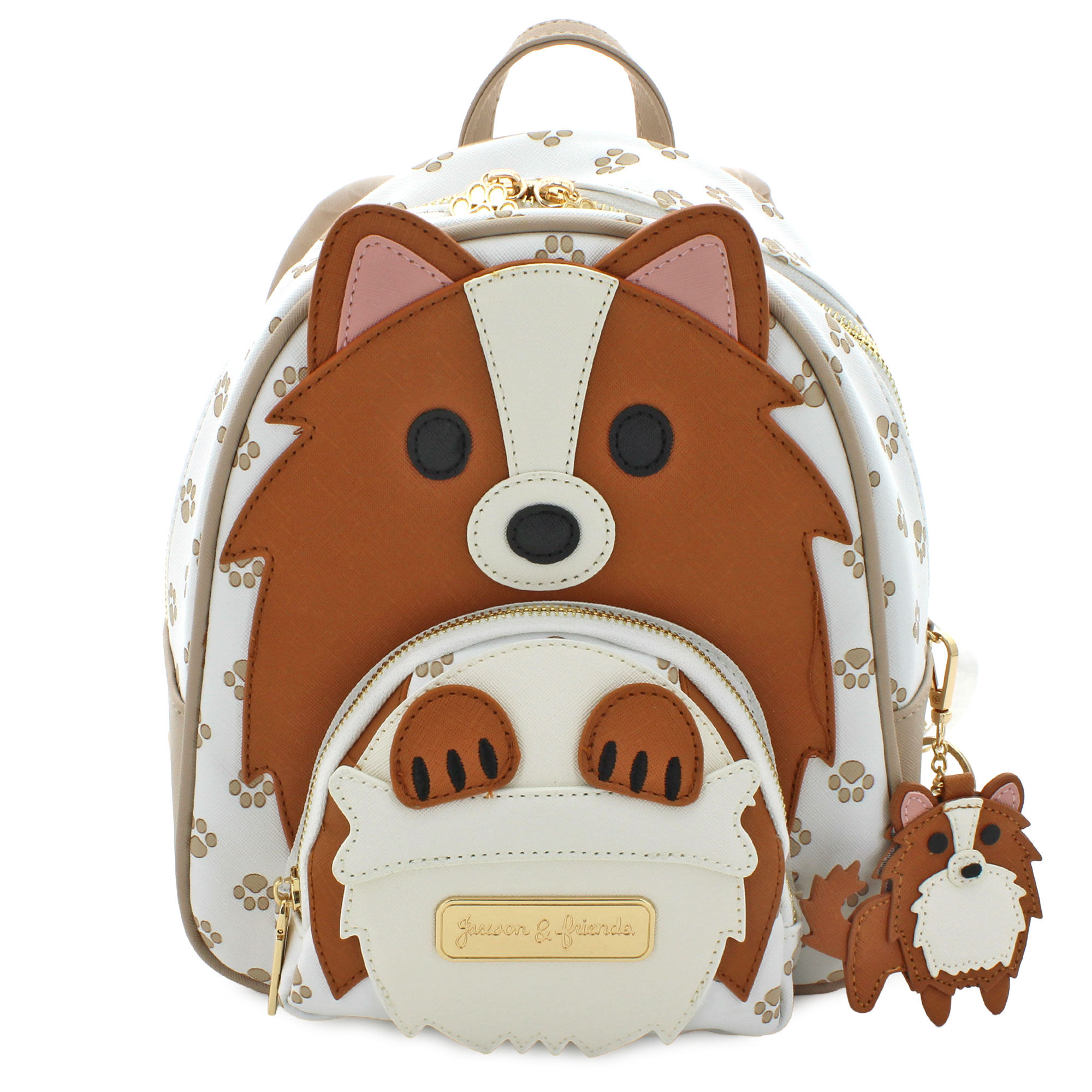 Jaxson & Friends Dog Mini Backpack Front View