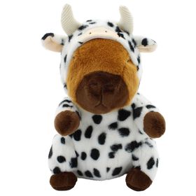  Carried Away Cow Capybara Plush Backpack Front View