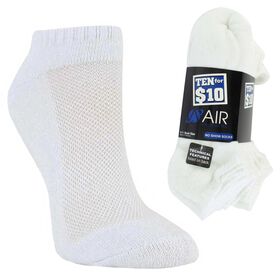 Boys' Socks Boys' Air Sports World No-Show 10 For $10 Side View With Package