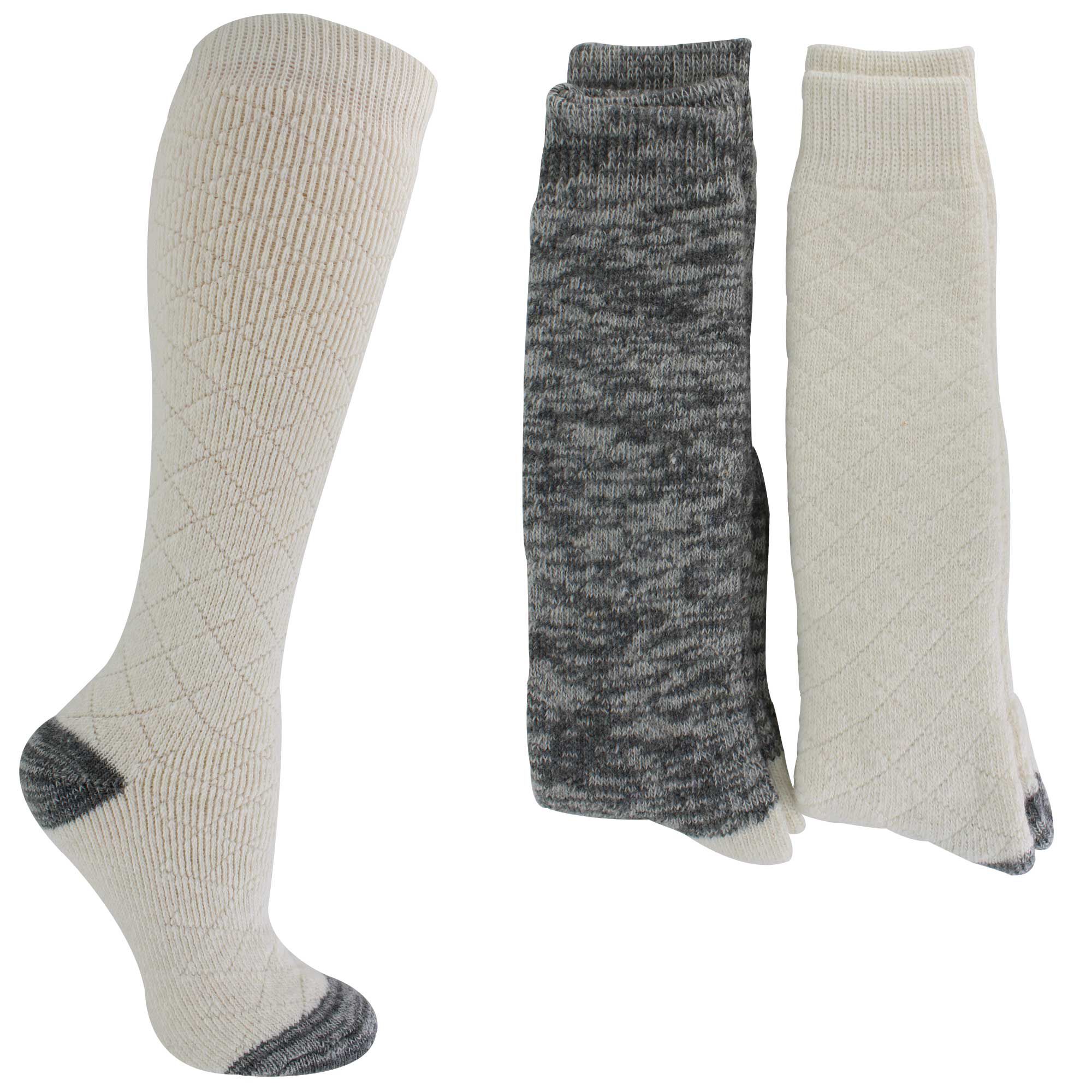 Women's Born Outdoor Knee-High Socks 2-Pair Pack Side View With Package