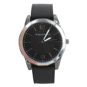 Watches Tahari Watch With Simulated-Leather Band Front View