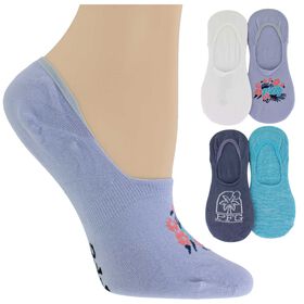 Socks Women's Columbia PFG Floral Liner 4-Pair Pack Side View With Package