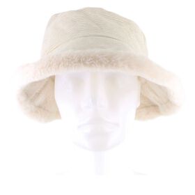 Winter Headwear Couture Gems Corduroy Bucket Hat Front View