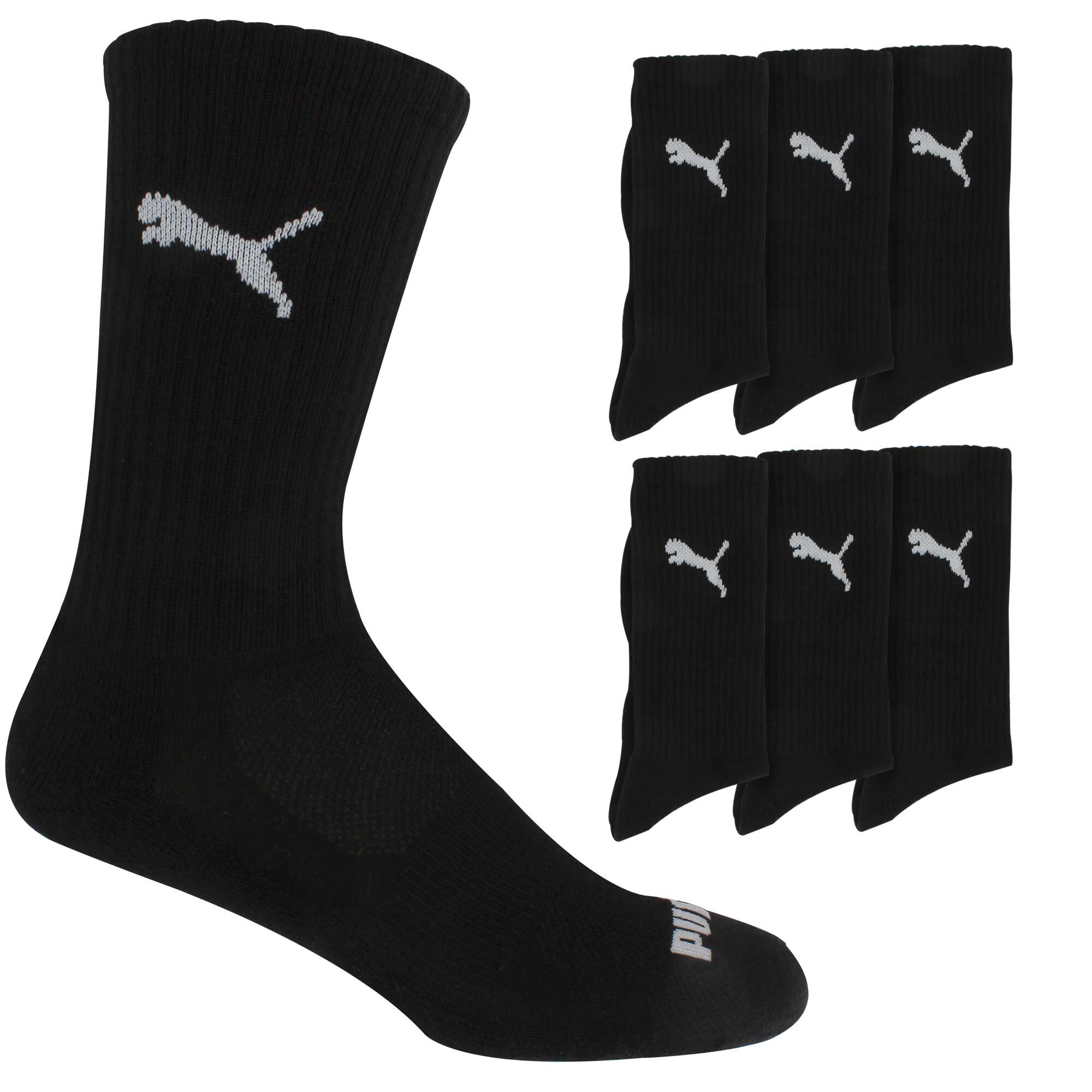 Men's PUMA Premium Crew Sock 6-Pair Pack Side View With Package