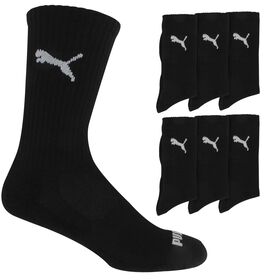 Socks Men's PUMA Premium Crew Sock 6-Pair Pack Side View With Package