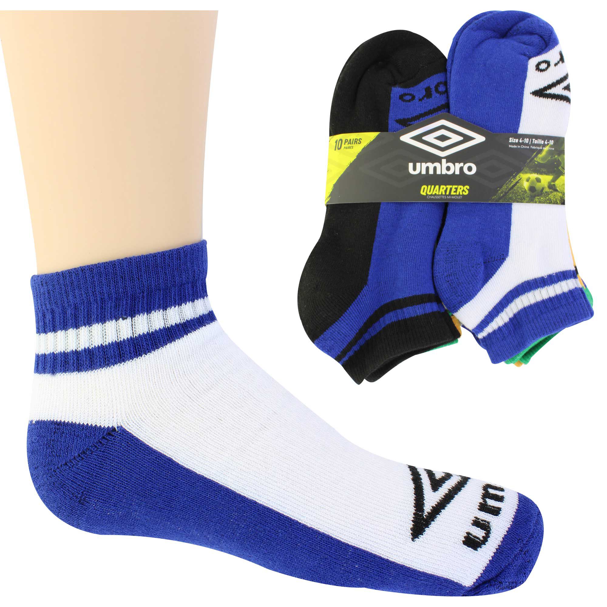 Kids' Umbro Quarter 10 for $10 Side View With Package