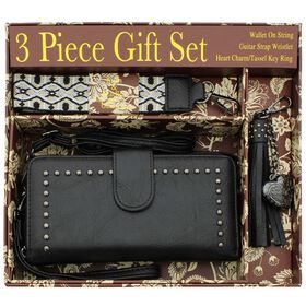  Sam & Hadley Boxed Studded Wallet-On-A-String Set Front View