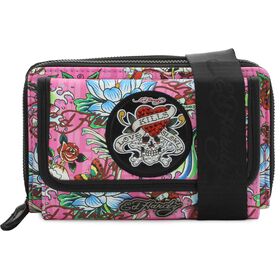 Crossbody Ed Hardy Mina Wallet-On-A-String Front View