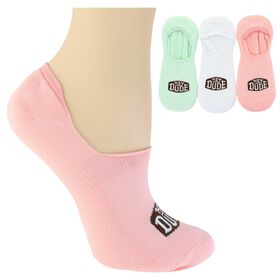 Socks Women's HEYDUDE No-Show 3-Pair Pack Side View And Assortment