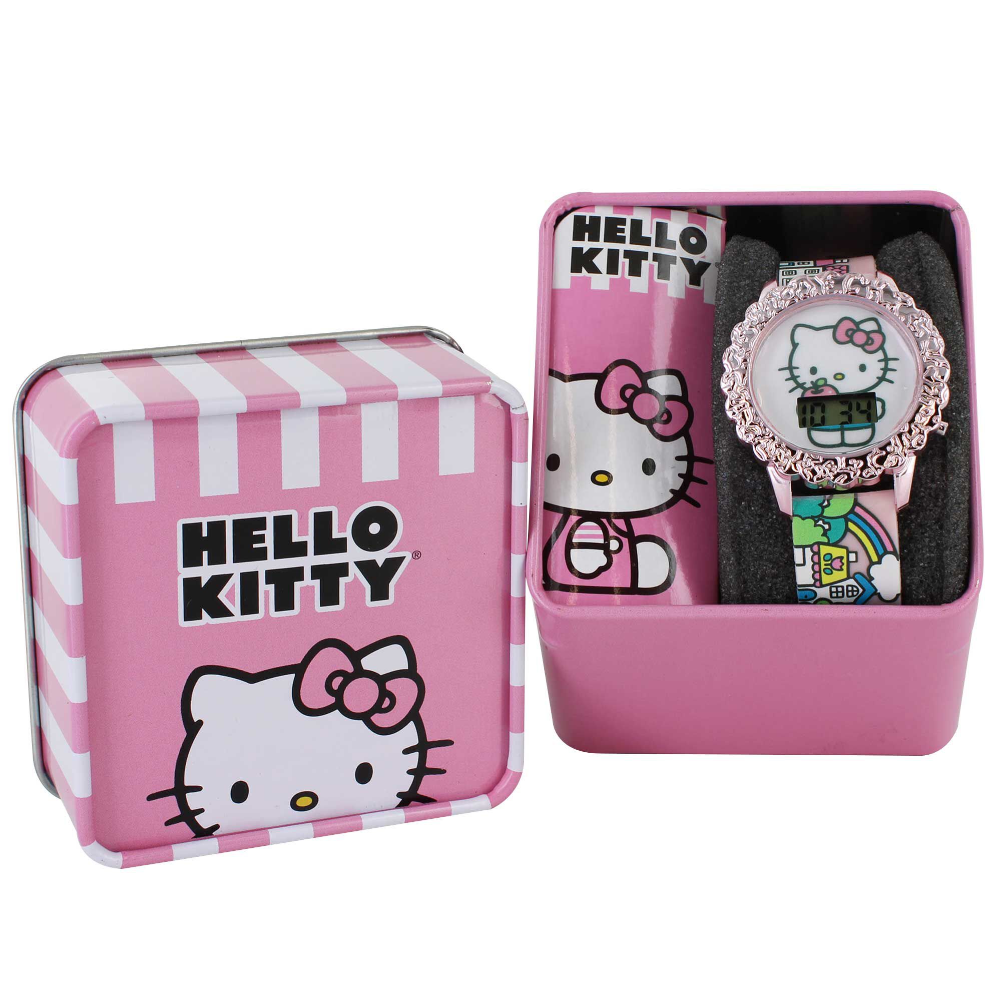 Hello Kitty Digital Watch With Flashing Lights Front Product View