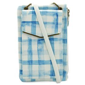  Marbella Ciana Plaid Crossbody With Phone Pocket Front View