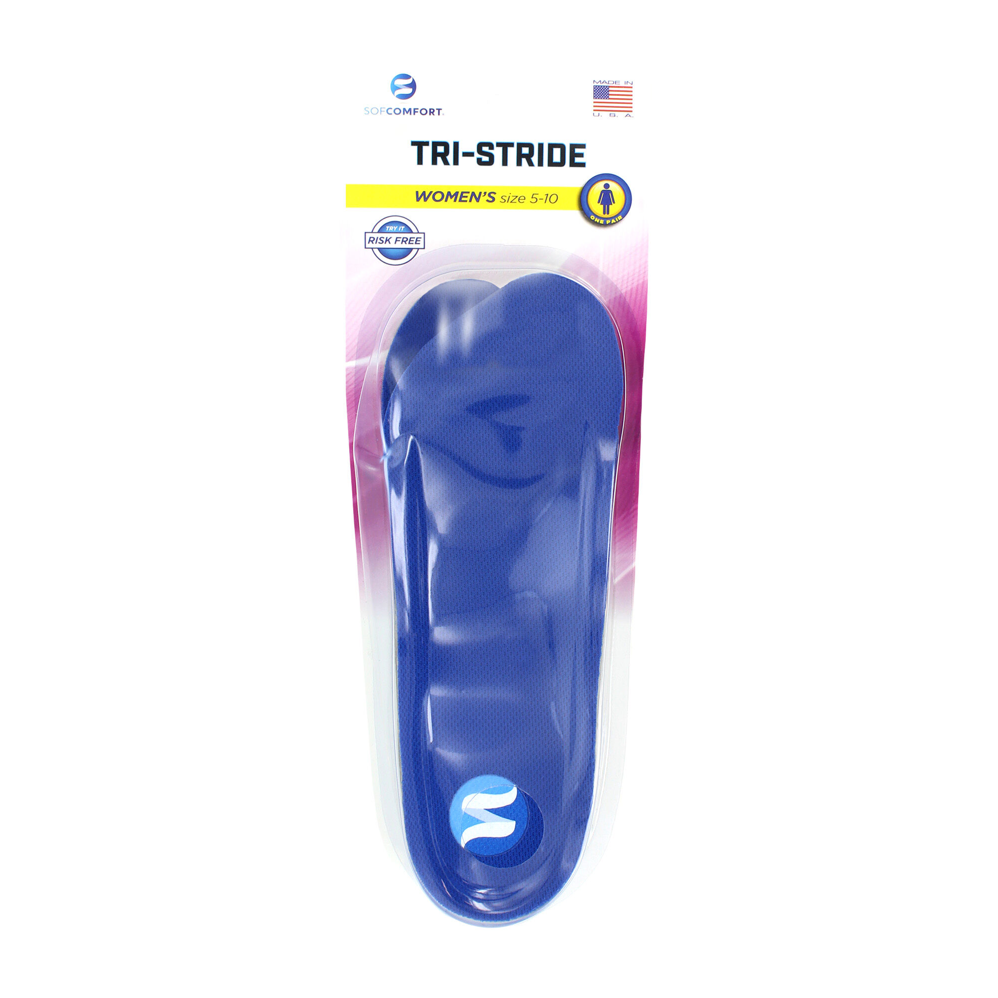 SOF COMFORT Tri Stride Insole Front Package View