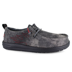  HEYDUDE Wally Denim Flames Right Side View