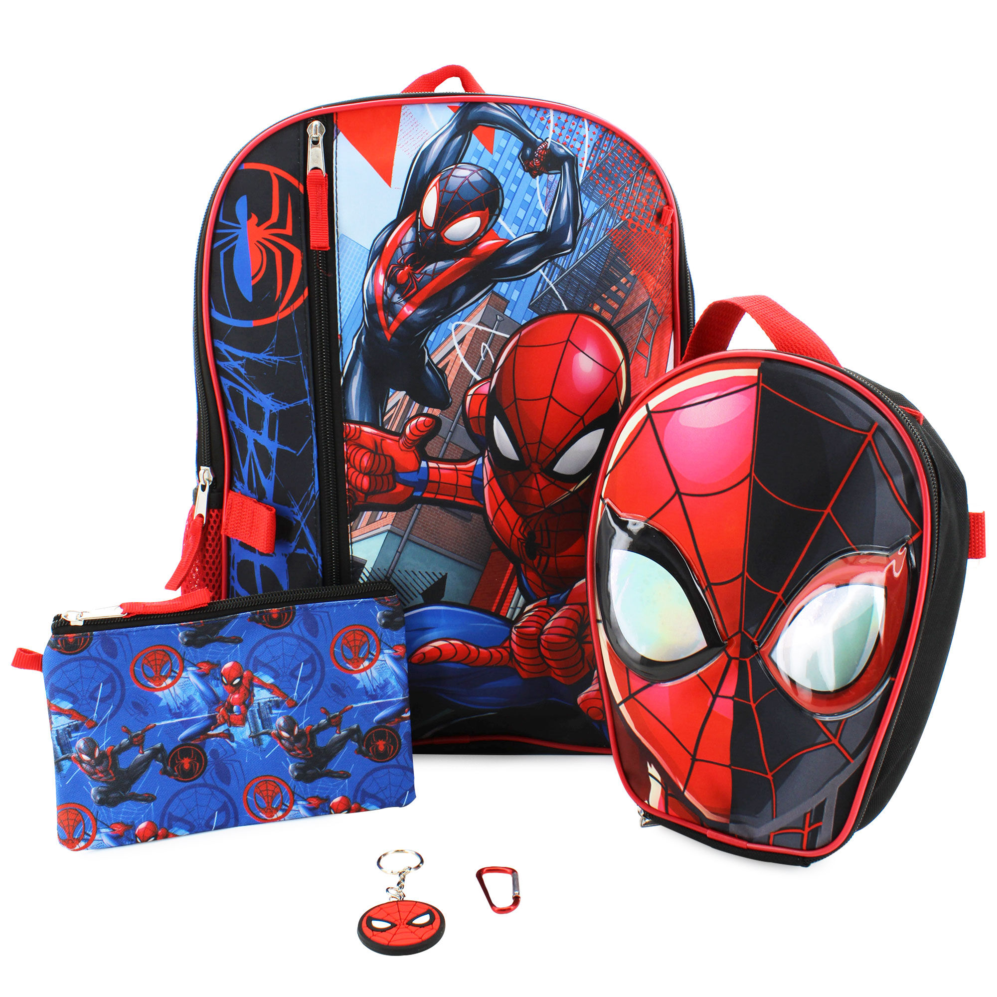 Spider-Man 5-Piece Backpack Set Front View