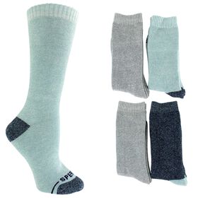 Socks Women's Sperry Cushioned Crews 4-Pair Pack Women's Sperry Cushioned Crews 4-Pair Pack, Light Blue/Blue/Gray, hi-res