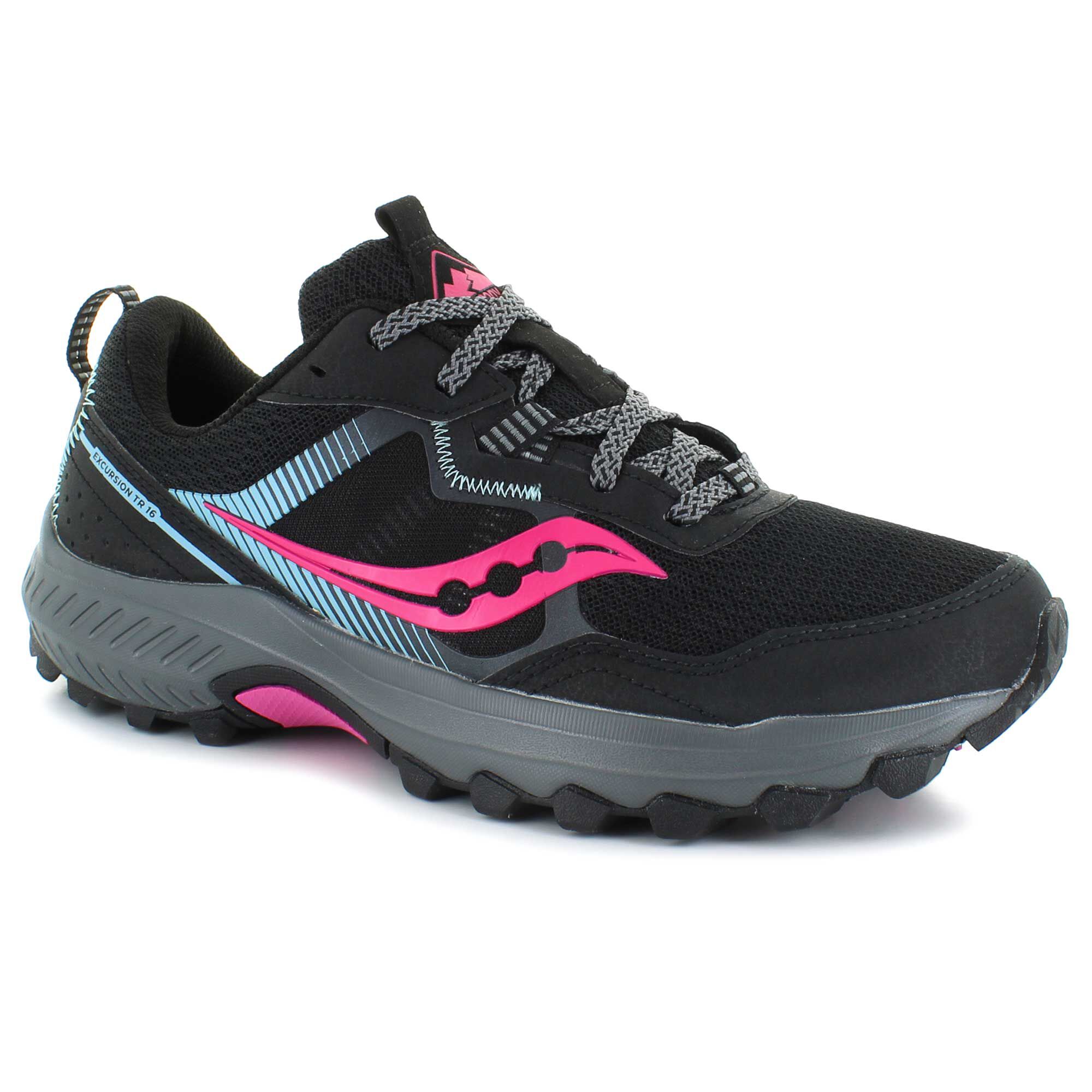 Saucony women's excursion tr 11 2025 trail running shoes - black/lime